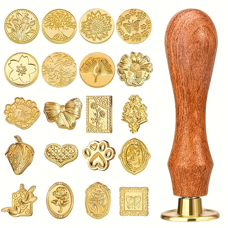 Wax Seal Stamp Set - Set di 21 timbri in ceralacca